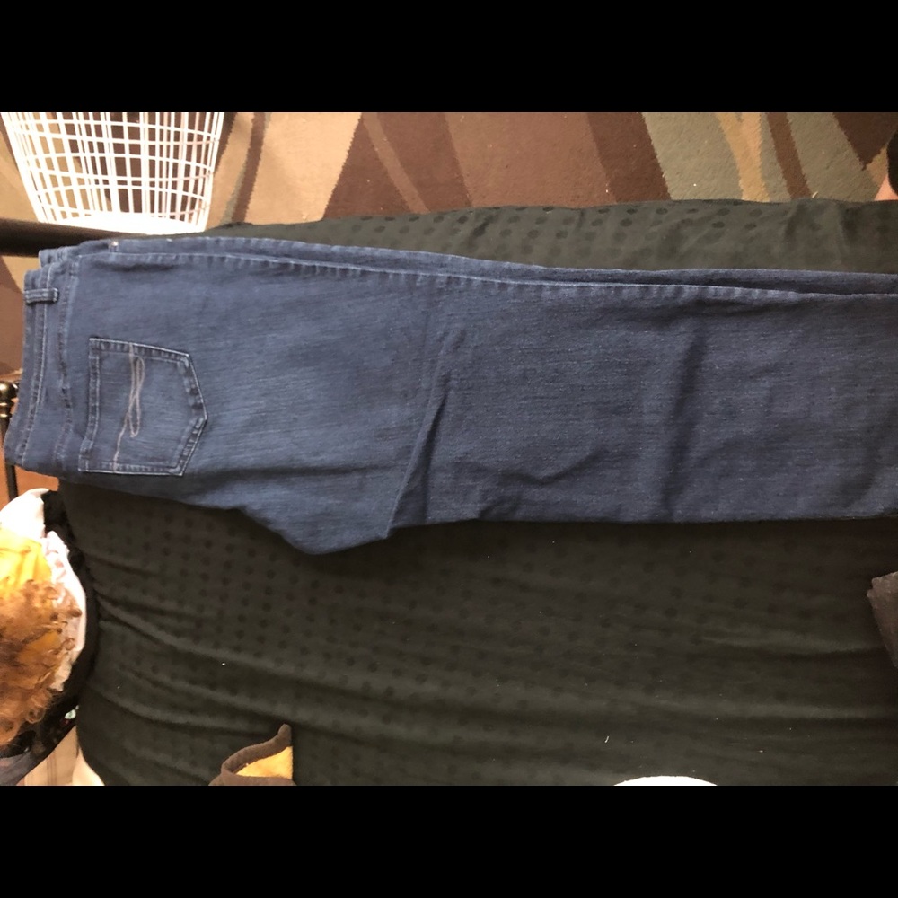 Dark denim jeans
